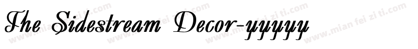 The Sidestream Decor字体转换